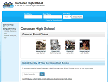 Tablet Screenshot of corcoranhighschool.org